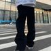 Men's Clothing High Street Pants Ins Trendy Men's Black Winter New Print Design Niche Loose Wide Leg Jeans_mkmklike.com