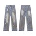 Men’s Vintage Tie-Dye Distressed Jeans – Loose Fit Straight Leg Ripped Denim Pants For Streetwear Style_mkmklike.com
