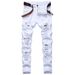 European And American Style Ripped Jeans Men's Fashion Stretch Jeans Big Hole Trousers_mkmklike.com