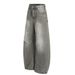 Heavyweight Vintage Saber-Cut Jeans – American Retro Wide-Leg Trousers With Anti-Fit Silhouette For Effortless Streetwear_mkmklike.com