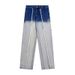Men's Retro Washed Straight Leg Jeans High Street Style Gradient Design Spring Cool Wide Leg Trousers_mkmklike.com