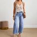 Women's Retro Distressed Wide Leg Jeans Casual Fashion Full Length Denim Spring/Autumn Summer_mkmklike.com
