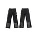 Vintage Washed Distressed Denim Jeans For Men - Retro Loose Fit Cat Whisker Hand-Rubbed Hip Hop Streetwear Pants (Black)_mkmklike.com