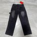 Distressed Washed Denim Jeans For Men - Vintage Industrial Rivet Design, Relaxed Straight Fit, Heavyweight Cotton Workwear Pants_mkmklike.com