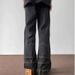 Micro Flared Jeans For Men's Summer New Washed And Distressed American Zippered Pan, Trendy Straight Leg Floor Mop_mkmklike.com