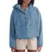 Women's Fashion Denim Hoodie Jacket Buttoned Pullover Sweatshirt Tops European American Style 2025 Trendy Clothing_mkmklike.com