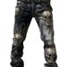 2025 Fall/Winter New Women's Jeans 3D Printed Long Pants Colorful Floral Denim Casual Fashion_mkmklike.com