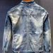 Men's Retro Denim Jacket With Stand Collar & Zipper - Stylish Biker Coat For Spring & Autumn - Streetwear Fashion_mkmklike.com