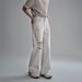 Men's Flared Jeans With Branch Embossing – Trendy Loose-Fit Denim Pants (Beige, M-XXL)_mkmklike.com