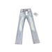 American High Street Style Bamboo Pattern Stretch Denim Jeans With Double Back Pockets, Men's Versatile Slim-fit Pants_mkmklike.com