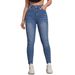 High Waist Slim Fit Jeans For Women – Butt Lifting Stretchy & Comfortable Mid Blue, 60% Cotton, Tapered Ankle (S-Xl, Distressed Denim, Office Casual)_mkmklike.com