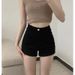 Trendy Girl Closet High Waist Denim For Women Spring 2024 Summer New Tight Ultra Shorts Black Slimming Leggings Outer Wear Hot Pants_mkmklike.com