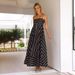 Women's Clothing new dress fashion simple striped sling backless swing fresh style dress_mkmklike.com