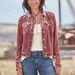 2025 European And American New Clothing Wish Cross-Border Velvet Women's Workwear Short Top Jacket_mkmklike.com