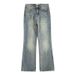 Vintage Washed High Waist Flared Jeans For Women - Retro Loose Fit Wide Leg Denim Pants With Distressed Details_mkmklike.com
