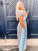 Women's Clothing Loose round neck short sleeve long dress woman_mkmklike.com