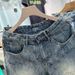 Men's Style Loose Fitting Straight Leg Denim Shorts Cool Retro Trendy Design Versatile Casual Five Point Pants For Summer_mkmklike.com