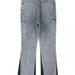Men's Clothing European and American high street washed distressed stitching logging jeans men's retro fashion trend ink splashed leg trousers_mkmklike.com