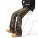 Camouflage Large Pocket Jeans Men's High Street Functional Cleanfit Slim Fit Flared Scimitar Cargo Pants_mkmklike.com