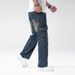 Men's Multi Pocket Jeans, Versatile In All Seasons, Non Elastic, Casual Trend, Straight Leg Denim Pants, Workwear, Outdoor Retro Nostalgic Pants_mkmklike.com