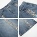 Men's Clothing Hip Hop Casual Loose Wide Leg Vintage American Style Blue Denim Capri Pants For Men - Relaxed Fit Wide Leg Hip Hop Summer Casual Shorts_mkmklike.com