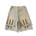 American Retro Yellow Mud-dyed Denim For Men, Summer Thin Style, Trendy Brand Workwear Pants, Unique Design Niche_mkmklike.com