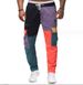 Best-selling Corduroy Trendy Brand Pants, Men's Patchwork Color-blocking Jeans, Casual Small-leg Work Pants_mkmklike.com
