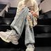 Vintage Washed Baggy Jeans – Streetwear Distressed Denim Pants (Black/Blue, Sizes S-3XL)_mkmklike.com
