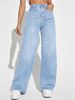 Women’s Clothing new trendy mid waist straight jeans_mkmklike.com