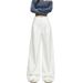 American Retro High-waisted Loose Wide-leg Pleated Drapey Straight Jeans For Women Wholesale_mkmklike.com