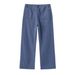 Men's Clothing Independent French Work Pants Baggy Version Commuter Straight Wide Leg Jeans Blue Vintage Cleanfit_mkmklike.com