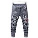 New Summer Mens Stretch Skinny Jeans Luxury Brand Blue Denim Pants High Quality Male Street Fashion Slim Fit Ripped Black Jeans Hip Hop_mkmklike.com