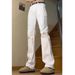 Men's White Cleanfit Bootcut Jeans - Stretch Slim Straight Leg Trousers For Autumn, Streetwear Style, S-XXXL_mkmklike.com