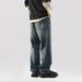 Men’s Vintage Washed Baggy Jeans – Streetwear High-Waisted Loose Fit Denim Pants (28-40)_mkmklike.com