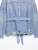 omen’s Belted Denim Jacket – Stylish Oversized Coat With Adjustable Waist Tie (XS/S/M/L)_mkmklike.com