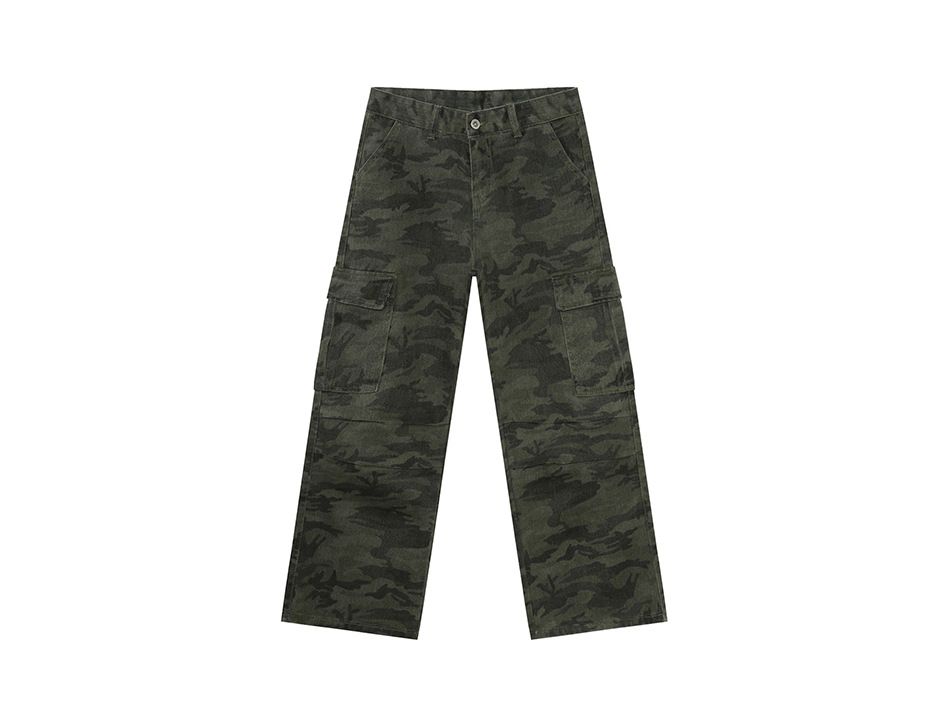 EF JEANS | 2025 Spring New American Street Vintage Camouflage Big Pocket Denim Overalls Trendy Men_mkmklike.com