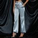 Women's Clothing women's fashion casual pants satin pocket micro flared loose trousers_mkmklike.com