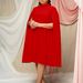 Women's Clothing 2024 spring new fashion loose temperament cloak pleated large size bat sleeve dress_mkmklike.com