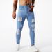 Men's Clothing Ripped Skinny Jeans Stretch Slim Pants_mkmklike.com