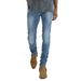 Men's Clothing Tight Stretch Light Blue Basic Slim High Street Jeans_mkmklike.com