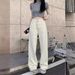 ng2510292 Real Shot Of 2024 Spring/summer Korean Style New High-waisted Slimming Jacquard Women's Jeans, Fashionable And Casual_mkmklike.com