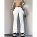 Men's Clothing Men's White Summer Thin Loose Straight Leg Jeans Casual Versatile Long Pants Good Drape For Formal & Casual_mkmklike.com