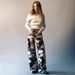 Retro Cow Pattern Washed Jeans European American Style Loose Straight Pants for Men And Women Vintage Old Fashioned_mkmklike.com