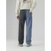Color Blocked Lightweight Men's Jeans Loose Fit Plus Size Straight Leg Slim Casual Versatile Long Pants Summer Washed_mkmklike.com