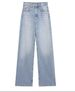 Women's Clothing Vintage High-Waisted Straight-Leg Jeans For Women – Classic Denim Pants In Black, Light Gray, Indigo & More_mkmklike.com