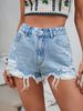 Women's Clothing American Style Women's Trendy Ripped High-Quality Denim Shorts Personalized Fashion 27 In Stock_mkmklike.com