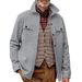 2026 Spring Autumn And American Cross-Border Casual Men's Clothing, Fleece-Lined Turn-Down Collar Jacket, European Size,_mkmklike.com