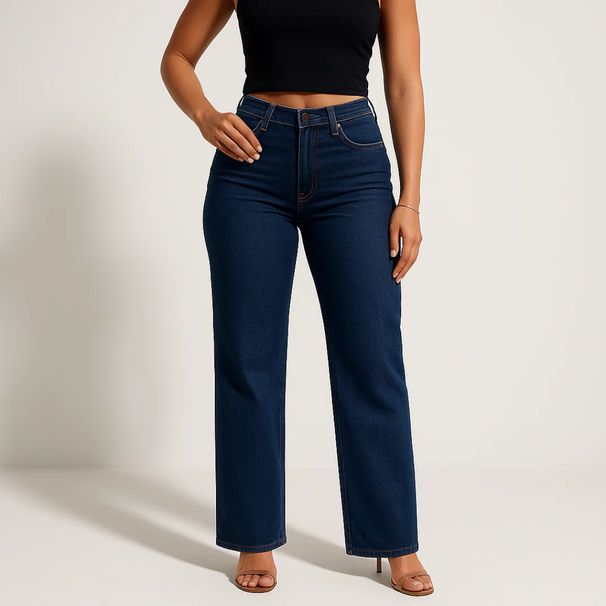 Women’s Vintage Jeans – High Stretch Straight Leg Denim Pants (Dark Blue/Light Blue/Black, Sizes XS-3XL, Mid-Rise Comfort Fit)_mkmklike.com