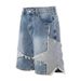 European And American Cross-border Popular For Men, With Five-pointed Star Patchwork, Loose Straight-leg Denim_mkmklike.com