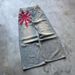 Men's Wide Leg Trousers Floor Length Retro Sunflower Print High Street Style Vibe Jeans Fashion For Men_mkmklike.com